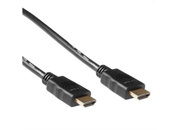 ACT HDMI High-Speed HEC -  5,0 m HDMI Kabel m/Ethernet 30AWG Sort 